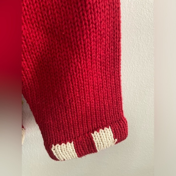 Vintage 99 Y2K Heirloom Collectibles Hand Knit Christmas Tree Sweater Petite - Picture 10 of 11